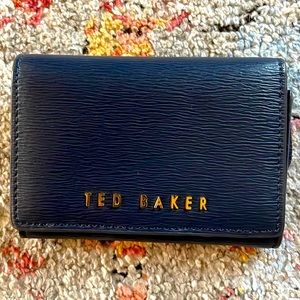 Ted Baker leather navy wallet